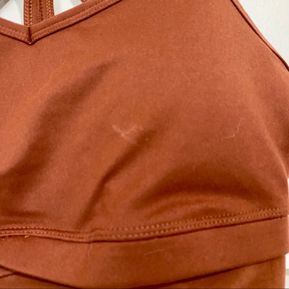 All In Motion Women’s Light Support Longline Sports Bra Russet Size Small NWT - Picture 2 of 6